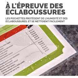 Fellowes 120 pochettes de plastification A4, finition brillante, 120 pochettes - Idéales pour les documents et les photos - Excl