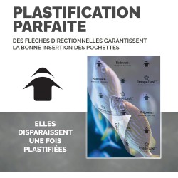 Fellowes Pochettes De Plastification A4 80 Microns Pack De 25 Feuilles Plastifieuse A4 Technologie ImageLast Finition Brillante 