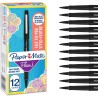 Paper Mate Flair Stylos feutres | Feutres de coloriage sans fuite à pointe moyenne (0,7 mm) | Encre noire | Idéal pour écrire, s