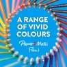 Paper Mate Flair Stylos feutres | Feutres de coloriage sans fuite à pointe moyenne (0,7 mm) | Encre noire | Idéal pour écrire, s