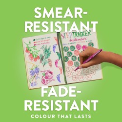 Stylos feutres Paper Mate Flair | Feutres de coloriage sans fuite à pointe moyenne (0,7 mm) | Encre bleue | Idéal pour écrirescr