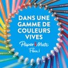 Stylos feutres Paper Mate Flair | Feutres de coloriage sans fuite à pointe moyenne (0,7 mm) | Encre noire | Idéal pour écrirescr