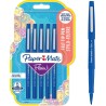 Stylos feutres Paper Mate Flair | Feutres de coloriage sans fuite à pointe moyenne (0,7 mm) | Encre bleue | Idéal pour écrirescr