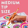 Stylos feutres Paper Mate Flair | Feutres de coloriage sans fuite à pointe moyenne (0,7 mm) | Encre bleue | Idéal pour écrirescr
