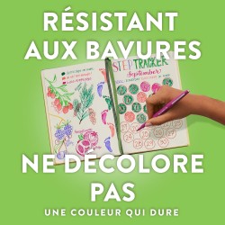 Stylos feutres Paper Mate Flair | Feutres de coloriage sans fuite à pointe moyenne (0,7 mm) | encre rouge | Idéal pour écrirescr