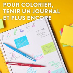 Stylos feutres Paper Mate Flair | Feutres de coloriage sans fuite à pointe moyenne (0,7 mm) | encre verte | Idéal pour écrirescr