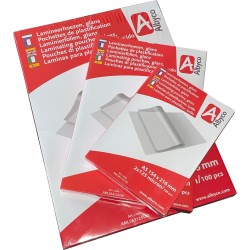Albyco Pochettes de Plastification - Pochette Plastifieuse A3 (303x426mm) - Épaisseur 2x80 (160) Microns, Brillant - Paquet de 1