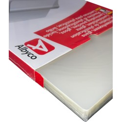 Albyco Pochettes de Plastification MATTE - Pochette Plastifieuse MATTE A5 (154x216mm) - Épaisseur 2x80 (160) Microns, Brillant -