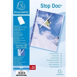 EXACOMPTA Sachet de 25 Pochettes perfo. STOP DOC