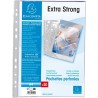 Exacompta - Réf. 5920E - Carton de 1000 pochettes perforées en Polypropylène lisse haute résistance - Epaisseur 9/100ème - Perfo