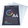 Exacompta - Réf. 59110E - Sachet de 100 pochetttes perforées Premium en Polypropylène grainé Epaisseur 8/100ème - Perforation un