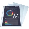 Exacompta - Réf. 59110E - Carton de 500 pochetttes perforées Premium en Polypropylène grainé Epaisseur 8/100ème - Perforation un