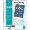 Exacompta - Réf. 59110E - Carton de 500 pochetttes perforées Premium en Polypropylène grainé Epaisseur 8/100ème - Perforation un
