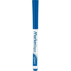 Maped - 5 Feutres effaçables à Sec Marker’Peps + 1 Chiffonnette - Feutres pour Ardoise et Tableau Blanc - Marqueurs non Permanen