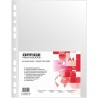 OFFICER PRODUCTS Lot de 100 pochettes perforées en polypropylène A4 Cristal 50 microns - Pour archivage de documents - Type cris
