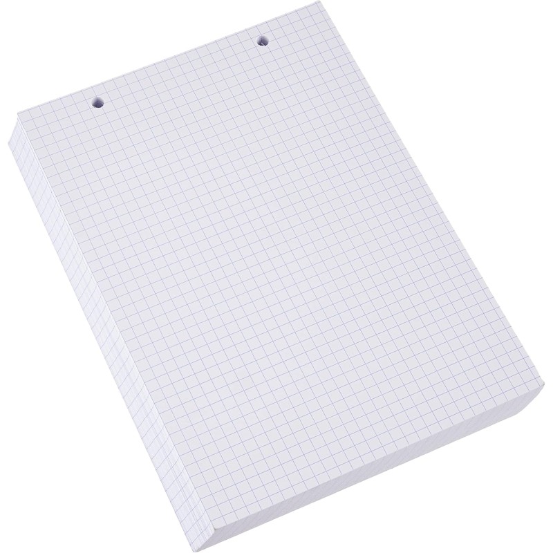 Exacompta - Réf. 10608E - Paquet de 100 fiches bristol quadrillées 5x5 perforées - sous film - compatibles avec imprimante jet d
