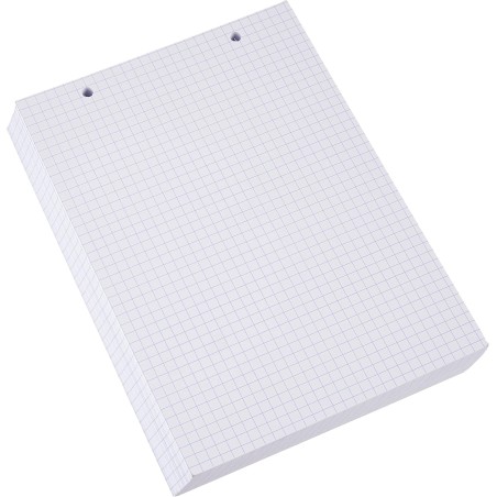 Exacompta - Réf. 10608E - Paquet de 100 fiches bristol quadrillées 5x5 perforées - sous film - compatibles avec imprimante jet d