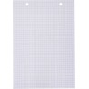 Exacompta - Réf. 10608E - Paquet de 100 fiches bristol quadrillées 5x5 perforées - sous film - compatibles avec imprimante jet d