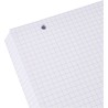 Exacompta - Réf. 10608E - Paquet de 100 fiches bristol quadrillées 5x5 perforées - sous film - compatibles avec imprimante jet d