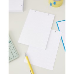 Exacompta - Réf. 10608E - Paquet de 100 fiches bristol quadrillées 5x5 perforées - sous film - compatibles avec imprimante jet d
