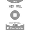 Exacompta - Réf. 10203E - Carton de 12 paquets de 100 fiches bristol quadrillées 5x5 non perforées - sous film - - format 125 x 