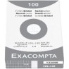 Exacompta - Réf. 10209E - Carton de 20 paquets de 100 fiches bristol quadrillées 5x5 non perforées - sous film - - format 105 x 