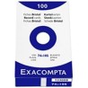 Exacompta - Réf. 10200SE - Carton de 40 paquets de 100 fiches bristol quadrillées 5x5 non perforées - sous film -format 74 x 105