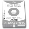 Exacompta - Réf. 10209E - Paquet de 100 fiches bristol quadrillées 5x5 non perforées - sous film - compatibles avec imprimante j