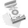 Exacompta - Réf. 10209E - Paquet de 100 fiches bristol quadrillées 5x5 non perforées - sous film - compatibles avec imprimante j