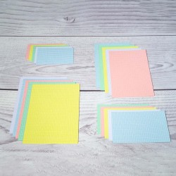 Exacompta - Réf. 10209E - Paquet de 100 fiches bristol quadrillées 5x5 non perforées - sous film - compatibles avec imprimante j