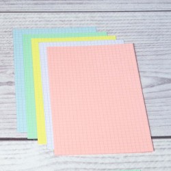 Exacompta - Réf. 10209E - Paquet de 100 fiches bristol quadrillées 5x5 non perforées - sous film - compatibles avec imprimante j
