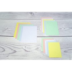 Exacompta - Réf. 10606E - Paquet de 100 fiches bristol quadrillées 5x5 perforées - sous film - compatibles avec imprimante jet d