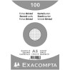 Exacompta - Réf. 10208E - Carton de 10 paquets de 100 fiches bristol quadrillées 5x5 non perforées - sous film - - format 148 x 