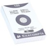 Exacompta - Réf. 10202E - Carton de 20 paquets de 100 fiches bristol quadrillées 5x5 non perforées - sous film - compatibles ave