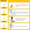 SIKA - Mastic joint et colle multi-usages - Sikaflex 11 FC Purform Blanc - Tout en un - Multisupports - Intérieur et extérieur -