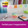 Post-it Notes Autocollantes Super Sticky, UltraJaune, Pack de 12 Blocs, 90 Feuilles par Bloc, 76 mm x 76 mm - Feuillets Super Ad