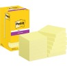 Post-it Notes Autocollantes Super Sticky, Pack de 12 Blocs, 90 Feuilles par Bloc, 76 mm x 76 mm, Jaune Pastel - Feuillets Super 