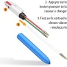 BIC 4 Couleurs - Recharges pour Stylo-Bille - Pointe Moyenne (1,0 mm) – Encre Verte, Lot Economique de 50