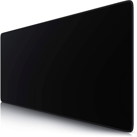 CSL-Computer - Tapis de souris XXL Speed Gaming Titanwolf noir 900 x 400 mm - Grande base de table - Améliore la précision et la