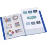 Viquel - Protège documents 80 Vues (40 pochettes) - Reliure Format A4 ESSENTIEL - Fabriqué en France - Bleu