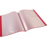 Viquel - Protège documents 100 Vues (50 pochettes) - Reliure Format A4 ESSENTIEL - Fabriqué en France - Rouge