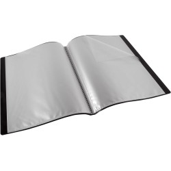 Viquel - Protège documents 20 Vues (10 pochettes) - Reliure Format A4 ESSENTIEL - Fabriqué en France - Noir