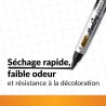 BIC Marking 2000 ECOlutions Marqueurs Permanents à Pointe Conique Moyenne - Pour Carton, Plastique, Bois, Métal - Noir, Boîte de