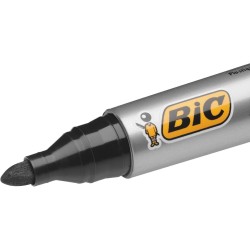 BIC Marking 2000 ECOlutions Marqueurs Permanents à Pointe Conique Moyenne - Rouge, Boîte de 12