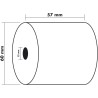 Exacompta - Réf. 40347E - Carton de 60 bobines pour tickets de caisse et carte bancaire - largeur 57 mm x diamètre 60 mm - mandr