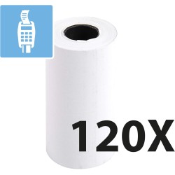Exacompta - Réf. 40642E - Carton de 120 bobines pour tickets de carte bancaire - largeur 57 mm x diamètre 30 mm - mandrin 12 mm 