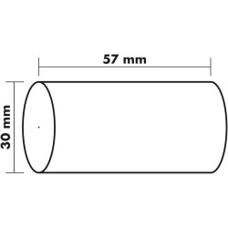 Exacompta - Réf. 40642E - Carton de 120 bobines pour tickets de carte bancaire - largeur 57 mm x diamètre 30 mm - mandrin 12 mm 
