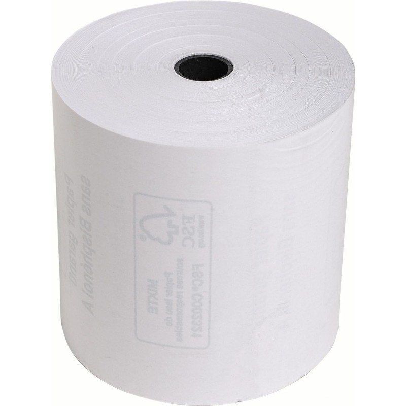 Exacompta - Réf. 43817E - Carton de 10 bobines pour tickets de caisse - largeur 80 mm x diamètre 72 mm - mandrin 12 mm - 1 pli t