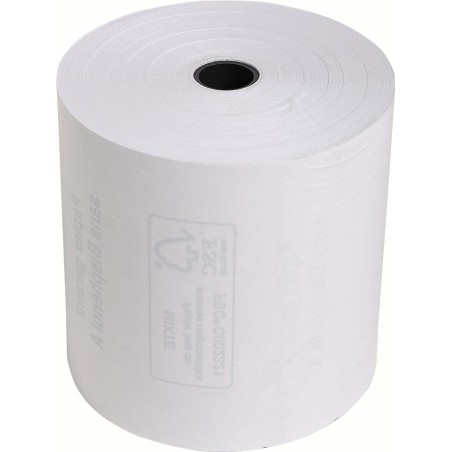 Exacompta - Réf. 43817E - Carton de 10 bobines pour tickets de caisse - largeur 80 mm x diamètre 72 mm - mandrin 12 mm - 1 pli t
