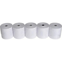 Exacompta - Réf. 43817E - Carton de 10 bobines pour tickets de caisse - largeur 80 mm x diamètre 72 mm - mandrin 12 mm - 1 pli t